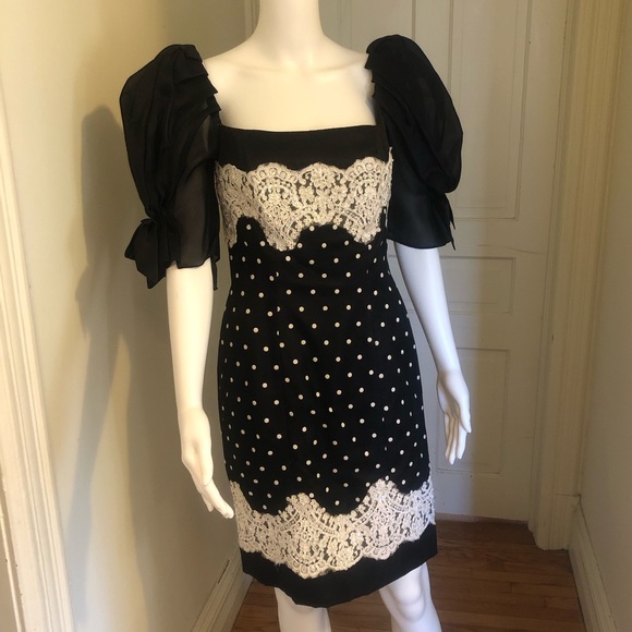 Liancarlo Dresses & Skirts - Vintage Saks Black Cocktail Dress